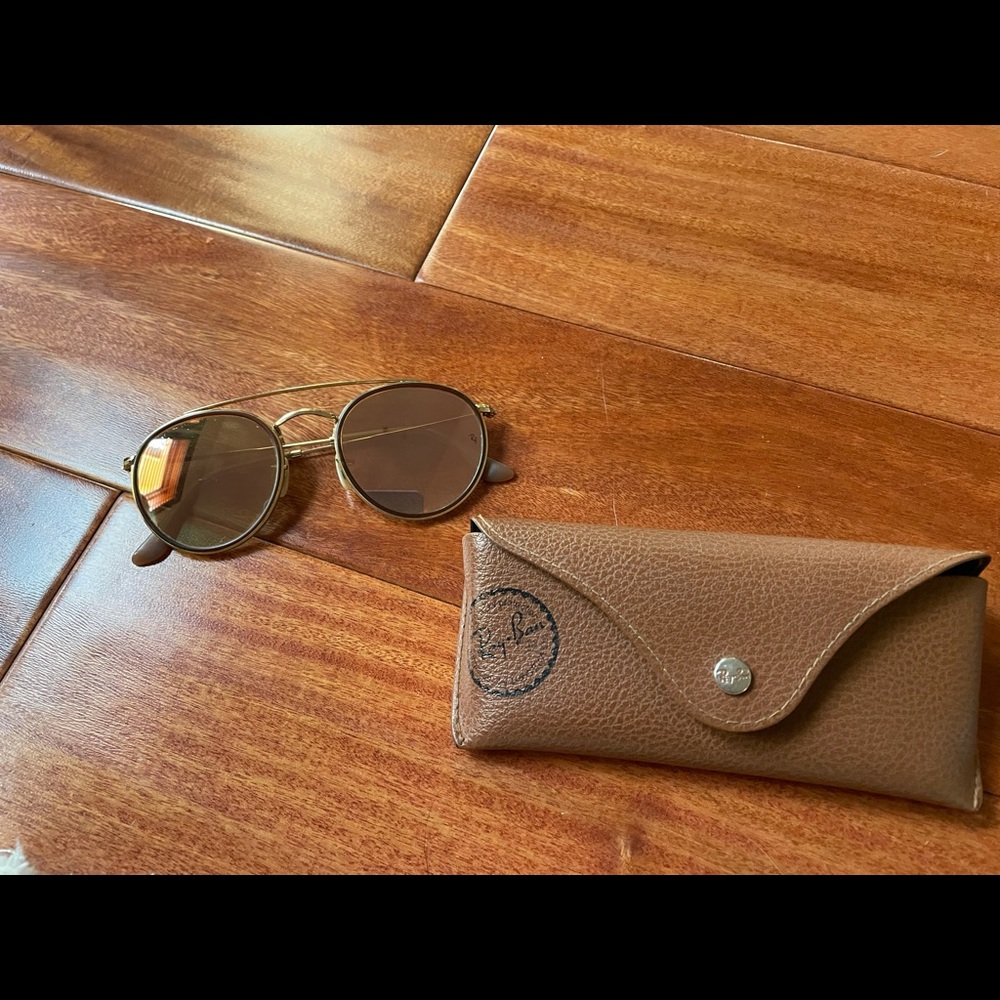 sold ❌ RAY-BAN double bridge mirror sunglasses